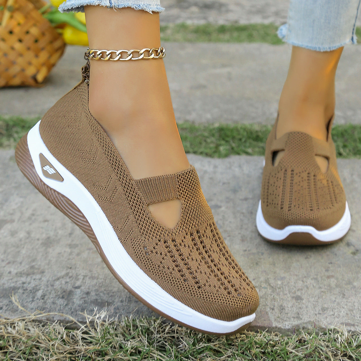 Liora™ Slip-On Sneakers – Breathable Casual Activewear Shoes