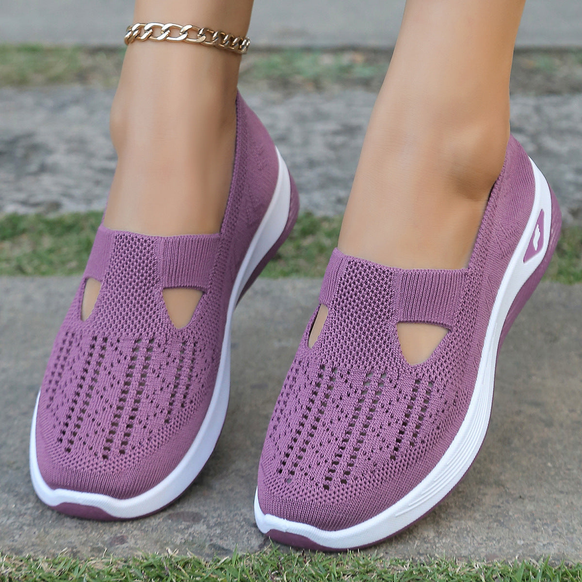 Liora™ Slip-On Sneakers – Breathable Casual Activewear Shoes