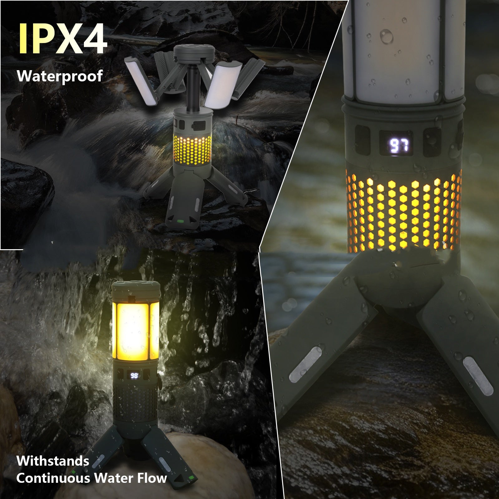 Aurora Blaze Camping Lantern – Portable Outdoor Light & Power Bank