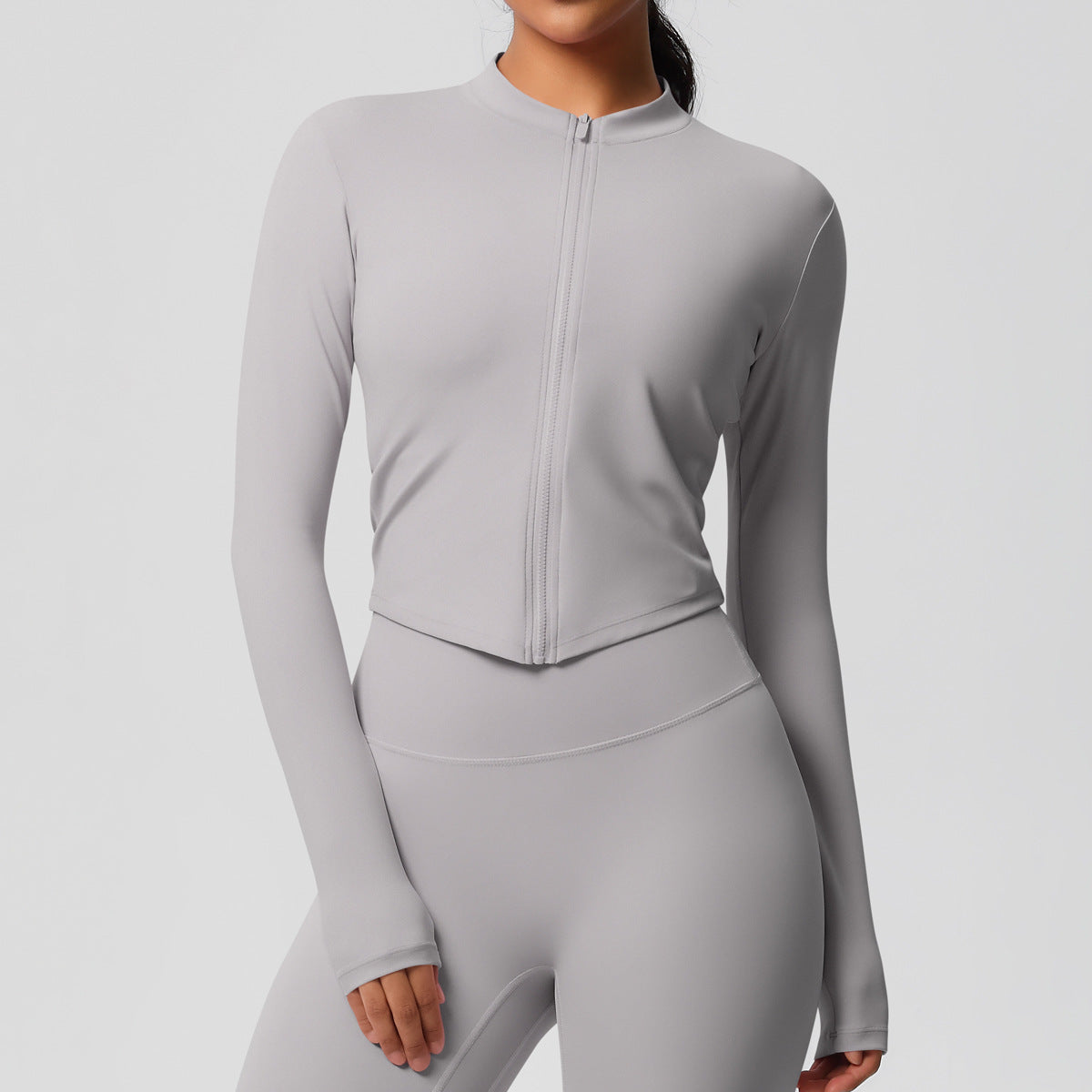 Liora™ Seamless Zip Activewear Set – Women's Sportswear