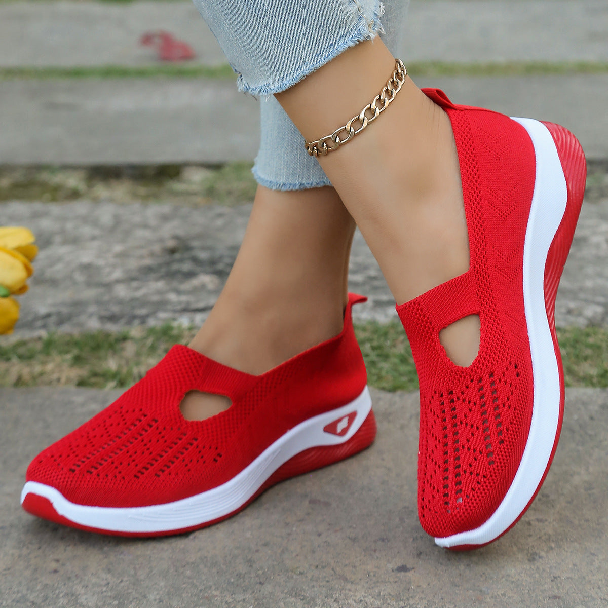 Liora™ Slip-On Sneakers – Breathable Casual Activewear Shoes