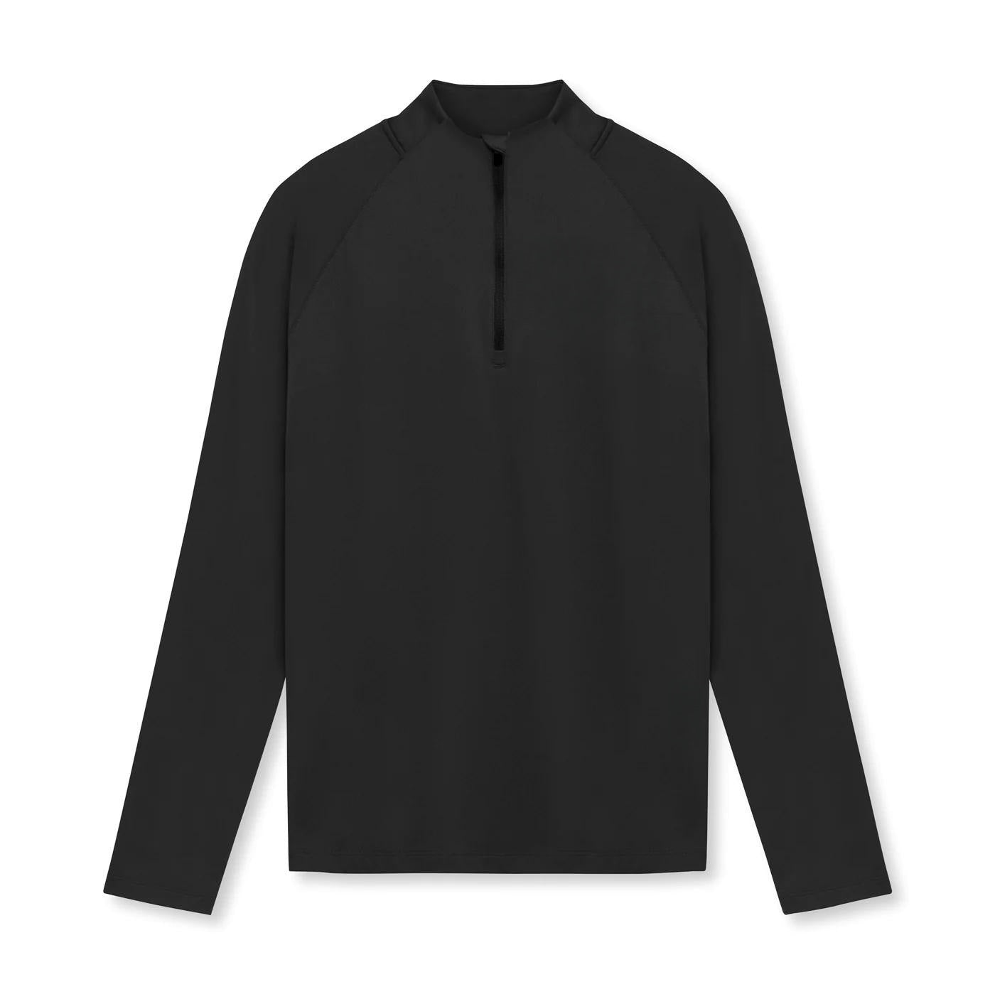 Black long-sleeve shirt on a white background
