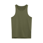 Green tank top on a white background