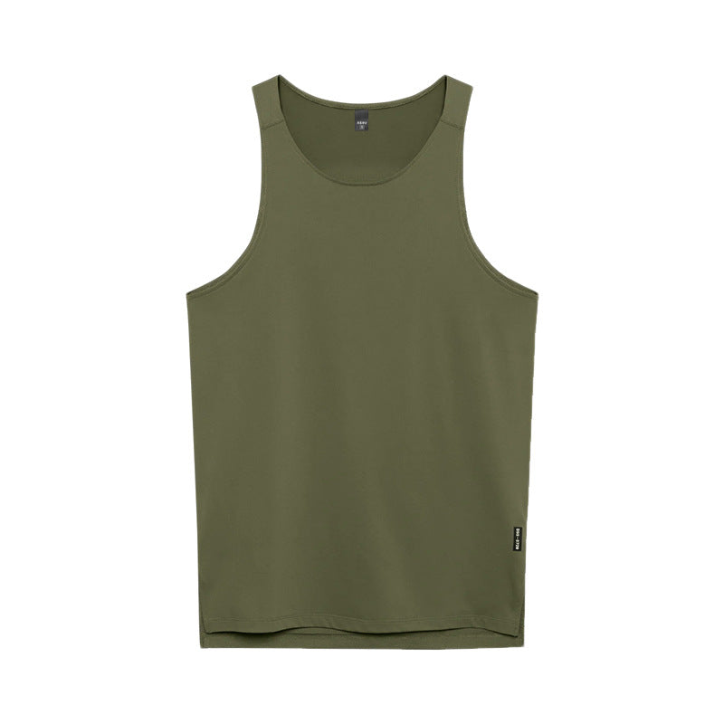 Green tank top on a white background
