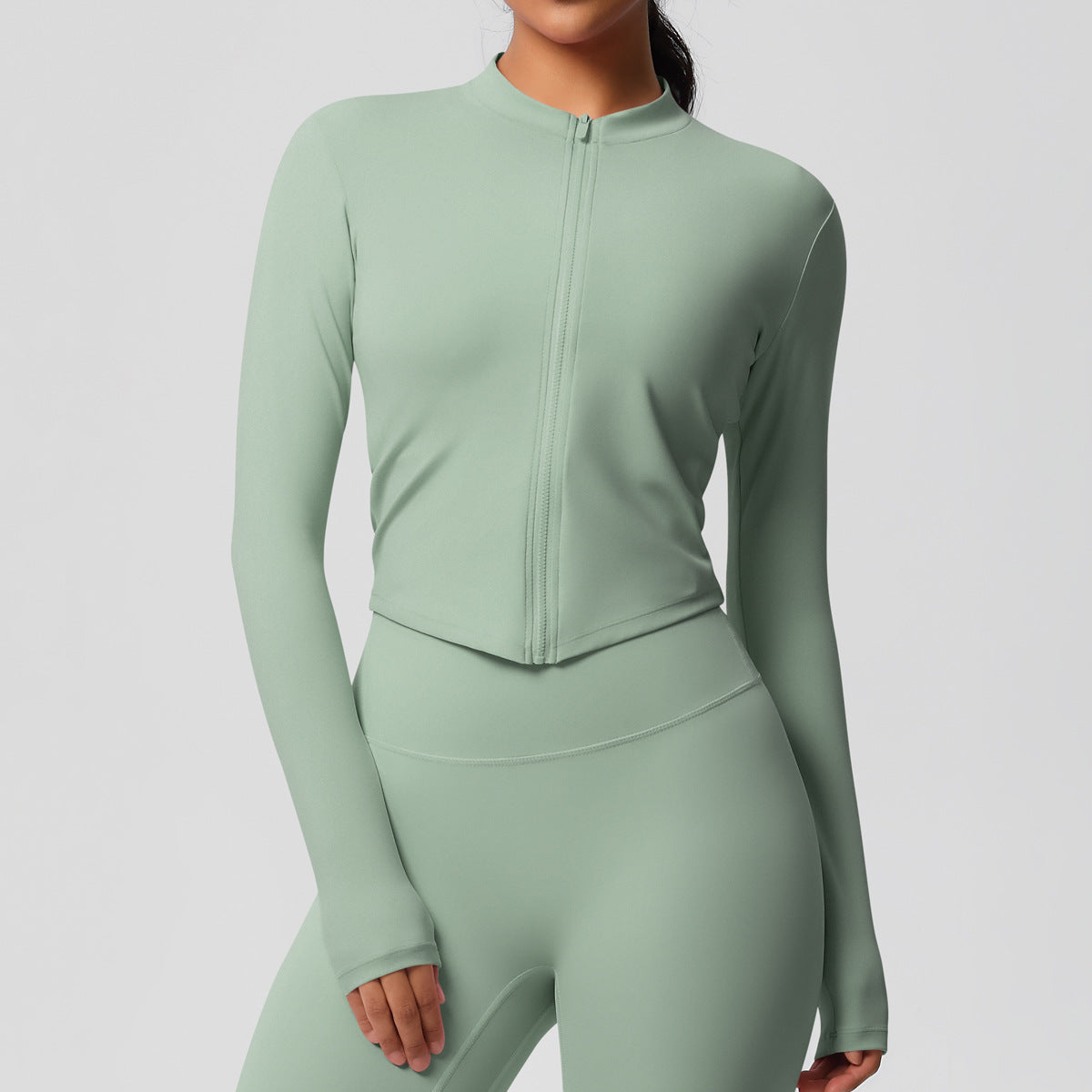 Liora™ Seamless Zip Activewear Set – Women's Sportswear