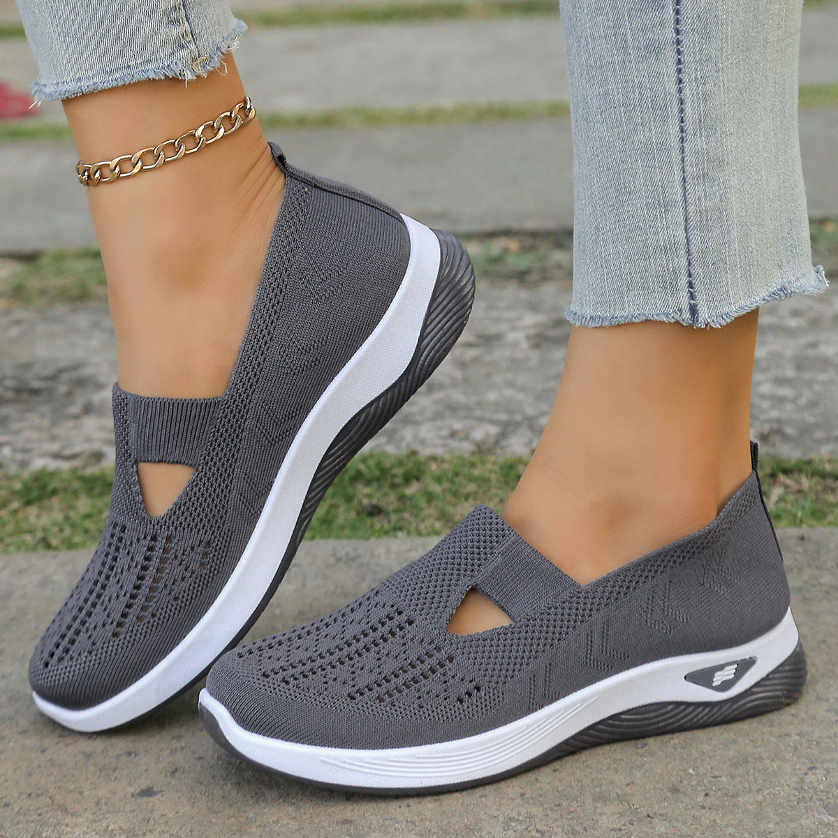 Liora™ Slip-On Sneakers – Breathable Casual Activewear Shoes