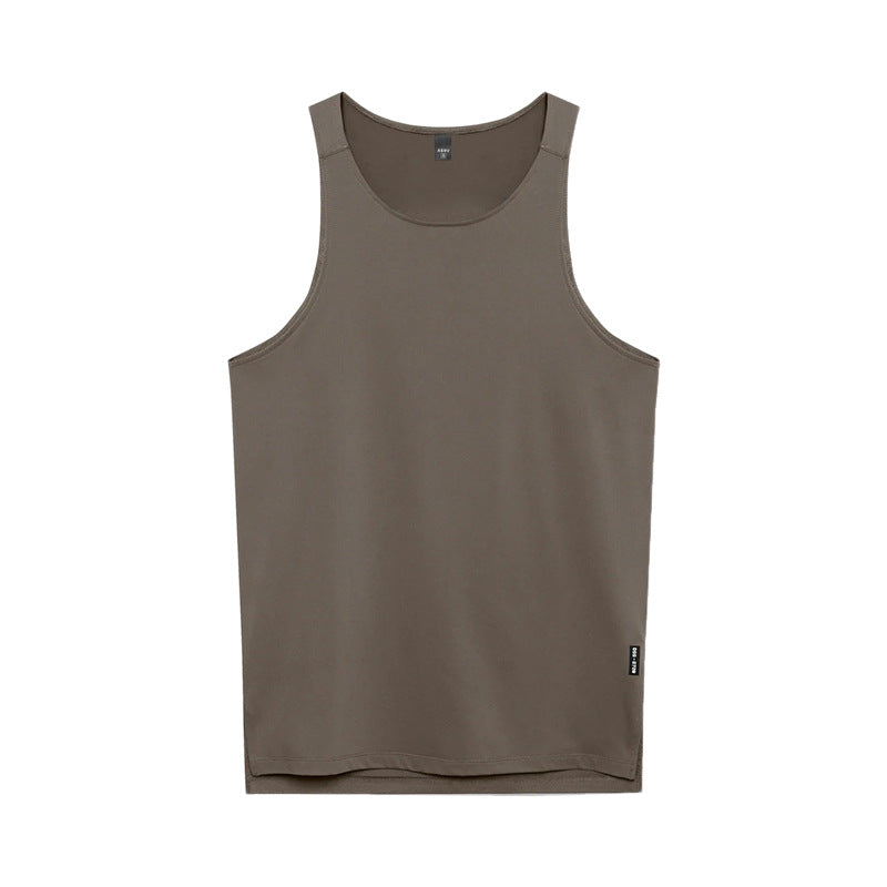 Brown tank top on a white background