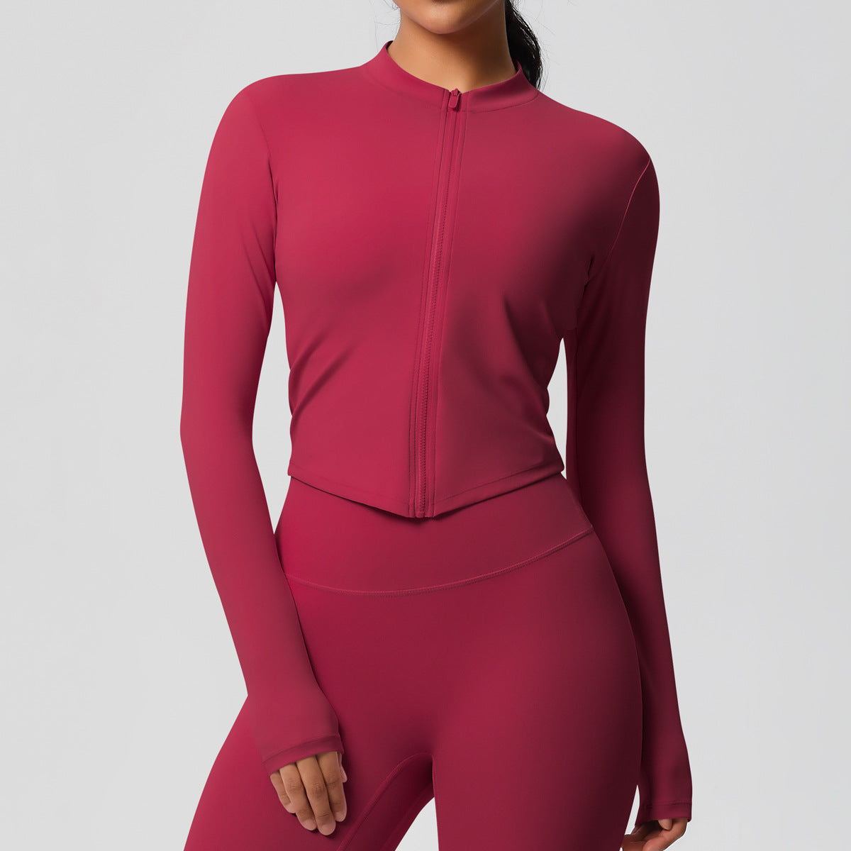 Liora™ Seamless Zip Activewear Set – Women's Sportswear